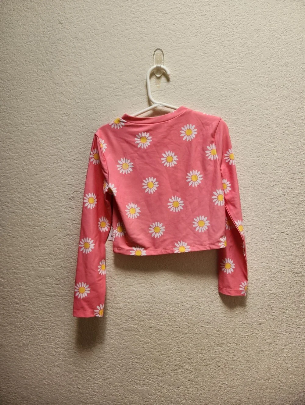 Old Navy Girls 4 Piece Matching Tankini Swim Set Pink Daisy Size Small